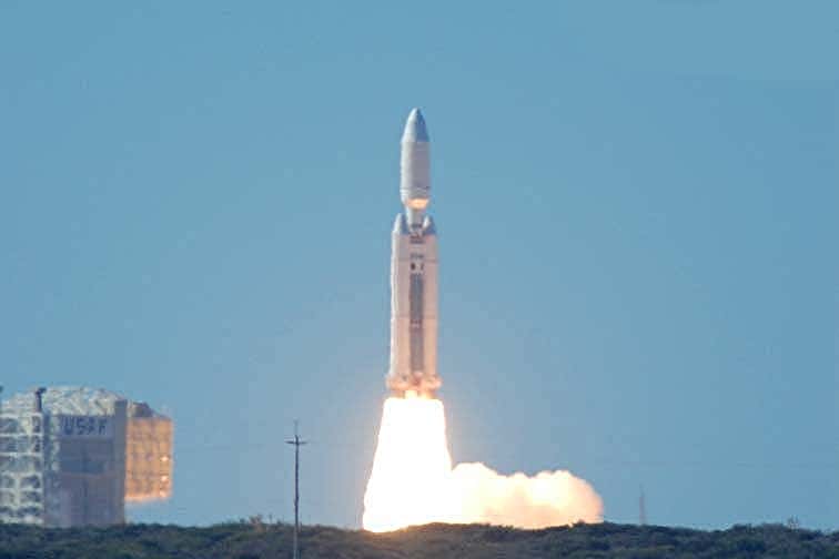 Titan launch vehicle taking off